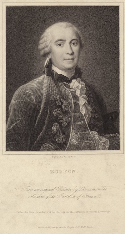 Porträt von Georges-Louis Leclerc, Comte de Buffon von Francois Hubert Drouais