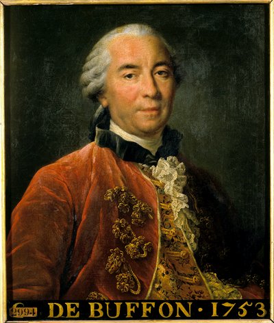 Porträt von Georges Louis Leclerc, Graf von Buffon, Intendant der königlichen Gärten, Naturforscher und Schriftsteller von Francois Hubert Drouais