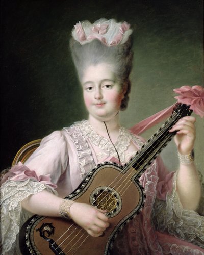 Porträt von Marie-Clothilde von Frankreich (1759-1802), auch bekannt als Madame Clothilde, Königin von Sardinien, 1775 (nach der Restaurierung) von Francois Hubert Drouais