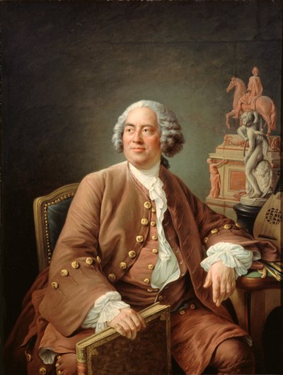 Porträt des Architekten Edmé Bouchardon 1698-1762 von Francois Hubert Drouais