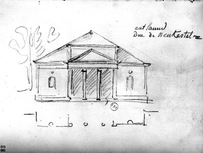 Architektonische Skizze aus 
