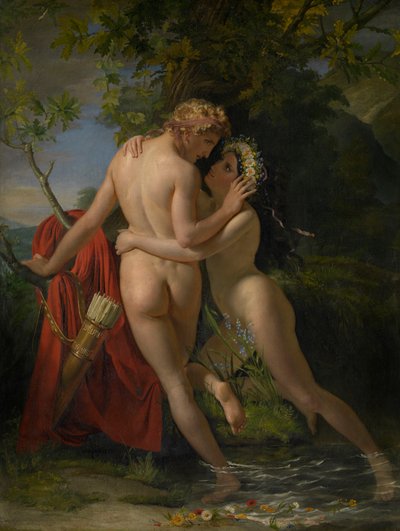 Die Nymphe Salmacis und Hermaphroditus von Francois Joseph Navez