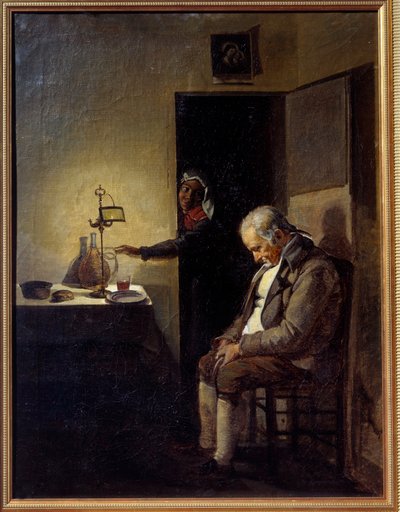 Schlaf. Gemälde von François Marius Granet (1775-1849) 19. Jahrhundert Aix-en-Provence, Musée Granet von Francois Marius Granet