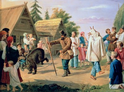Narren in einem Dorf von Francois Nicholas Riss