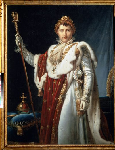 Napoleon in Krönungsgewändern von Baron François Pascal Simon Gérard