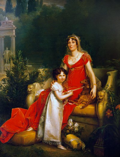 Porträt von Maria Anna Bonaparte, bekannt als Elisa Baciocchi (Ajaccio 1777-Triest) von Baron François Pascal Simon Gérard