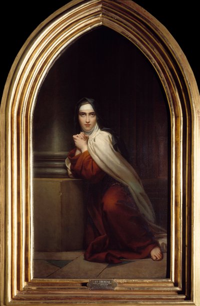 Darstellung der Heiligen Therese Gemälde von Francois Gerard (1770-1837) 19. Jahrhundert Paris, Institut Catholique von Baron François Pascal Simon Gérard