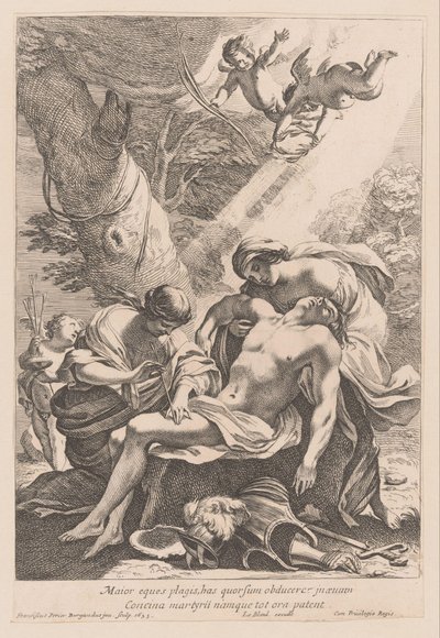 Martyrium des heiligen Sebastian von Francois Perrier