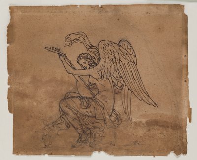 Allegorische Figur mit Laute, ca. 1825 von Francois Rude