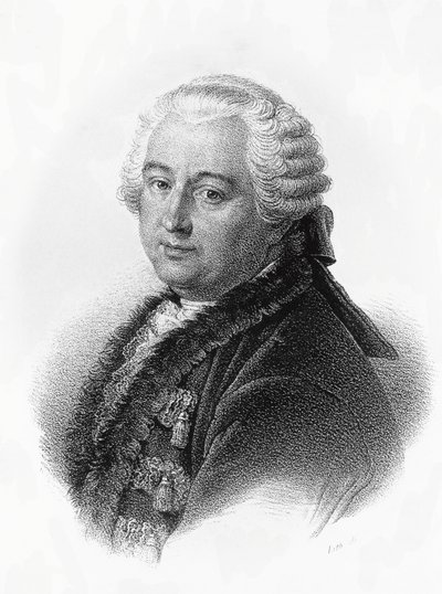 Porträt von Claude-Adrien Helvetius, französischer Schriftsteller und Philosoph, Gravur von Francois-Seraphin Delpech von Francois Seraphin Delpech