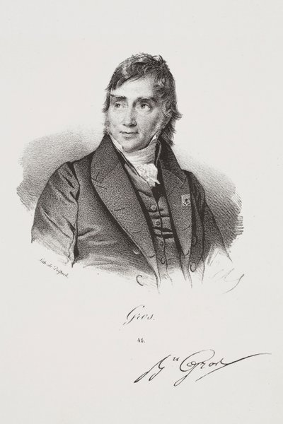 Porträt des Künstlers Antoine-Jean Gros von Francois Seraphin Delpech