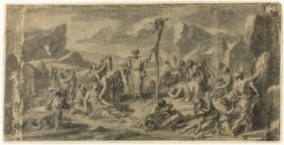 Moses und die eherne Schlange von Francois Verdier