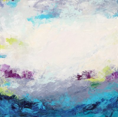 Träumerische abstrakte Landschaft von Françoise Wattré