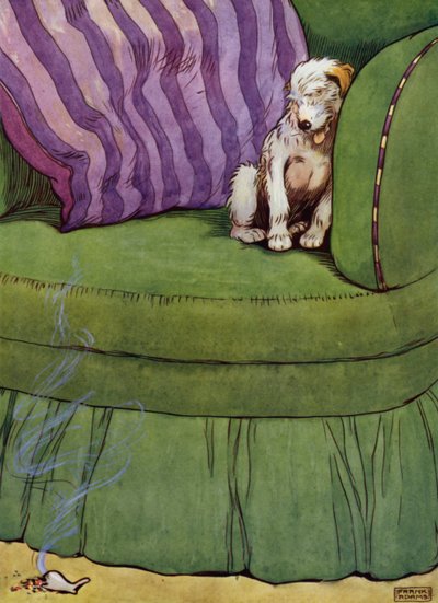 Illustration für Old Mother Hubbard von Frank Adams