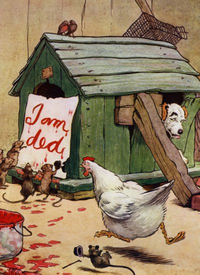 Illustration für Old Mother Hubbard von Frank Adams