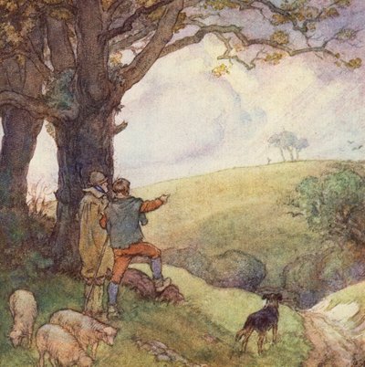 Illustration für The Scholar-Gipsy von Matthew Arnold von Frank Adams