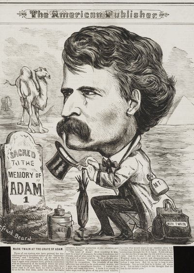 Der amerikanische Verleger, veröffentlicht 1872 (Lithographie) von Frank Beard