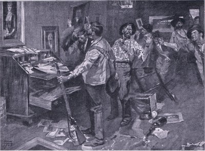 Selbst von Feinden respektiert: Ein Vorfall bei einem Burenüberfall in Natal, Illustration aus After Pretoria: The Guerilla War, 1902 von Frank Craig