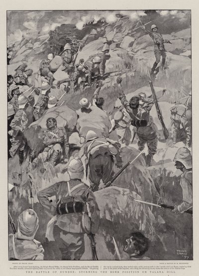 Die Schlacht von Dundee, Sturm auf die Burenstellung am Talana Hill von Frank Craig