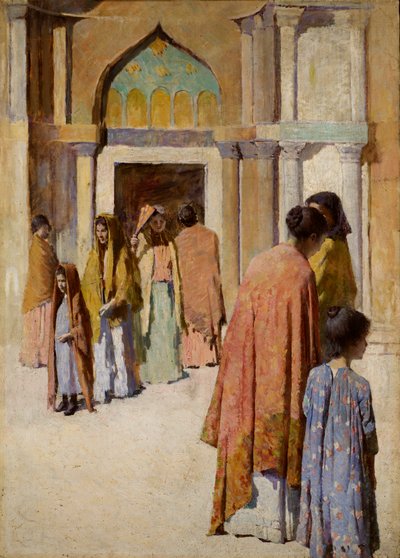 Frauen bei den Treppen Nr. I, n.d. von Frank Edwin Scott