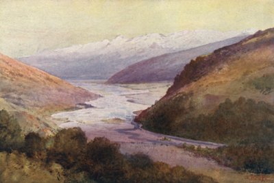 Neuseeland: Das Rees-Tal und die Richardson-Bergkette von Frank H Wright