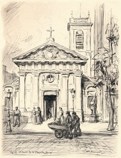 Kirche von St. Denis de la Chapelle, 1915 von Frank Milton Armington
