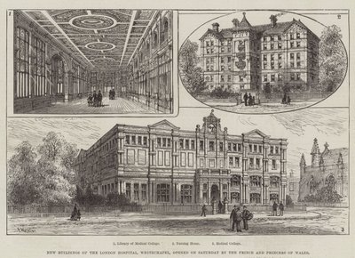 Neue Gebäude des Londoner Krankenhauses, Whitechapel, eröffnet am Samstag von Prinz und Prinzessin von Wales von Frank Watkins