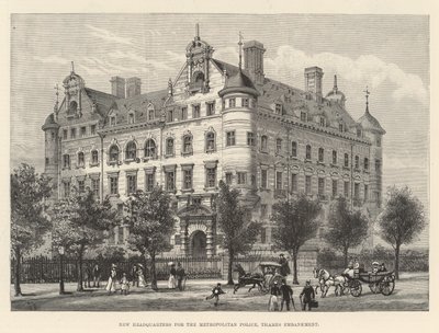 Neuer Hauptsitz der Metropolitan Police, Thames Embankment von Frank Watkins