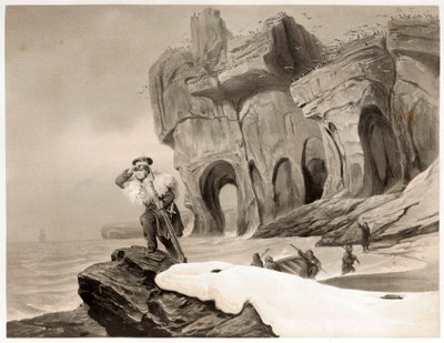 Bäreninsel aus Voyages en Scandinavie, en Laponie, au Spitzberg et aux Feroe, veröffentlicht 1852 von François Auguste Biard