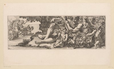 Triumph von Galatea mit Herkules und allegorischen Figuren am Ufer
Mythologische Figuren am Wasser (Serientitel) von François Bignon (attributed to)