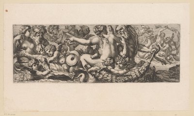 Triumph von Galatea mit Nereiden, Satyrn und Putti von François Bignon (attributed to)