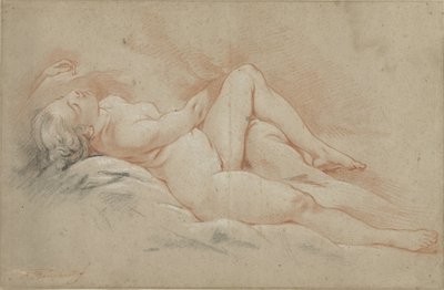 Rücklings liegender weiblicher Akt von François Boucher