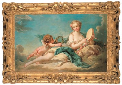 Clio, die Muse der Geschichte und des Gesangs, 1758 von François Boucher