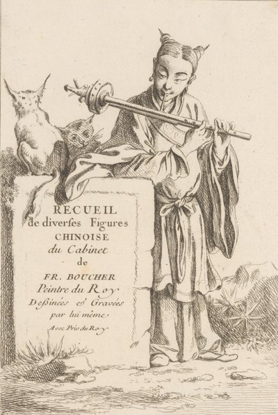Sammlung verschiedener chinesischer Figuren, 1738-45 von François Boucher