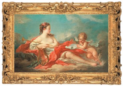 Erato, die Muse der Liebesdichtung von François Boucher