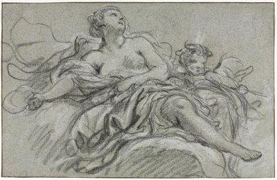 Venus und Amor, zweites oder drittes Viertel des 18. Jahrhunderts von François Boucher