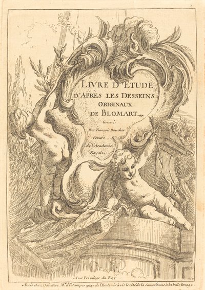 Titelseite von François Boucher after Abraham Bloemaert