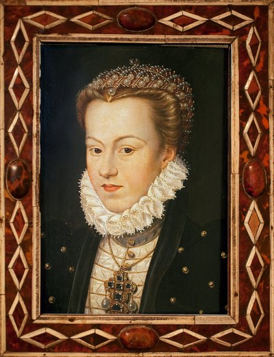 Porträt von Elisabeth von Österreich (1554-1592, Königin von Frankreich) von François Clouet