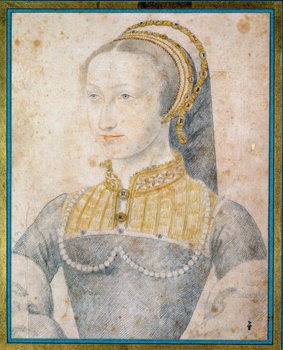 Porträt von Johanna von Albret, Königin von Navarra (1528 - 1572), Mutter von Heinrich IV von François Clouet