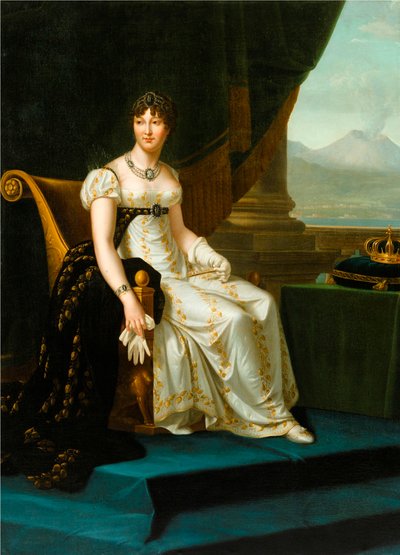 Porträt von Caroline Bonaparte, Königin von Neapel und der beiden Sizilien, von François Gérard oder seiner Werkstatt von François Gérard