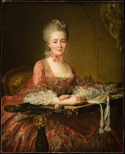 Marquise de Caumont La Force von Francois Hubert Drouais