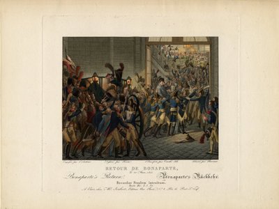 Napoleon kehrt von der Insel Elba zurück, 1815 von François Joseph Heim