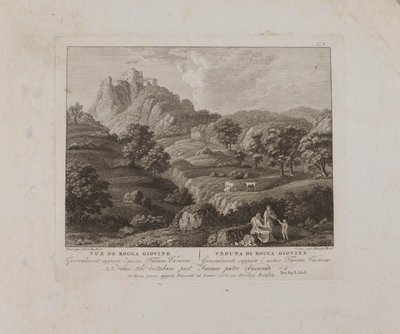 Ansicht von Rocca Giovine (Nr. V) von François Morel