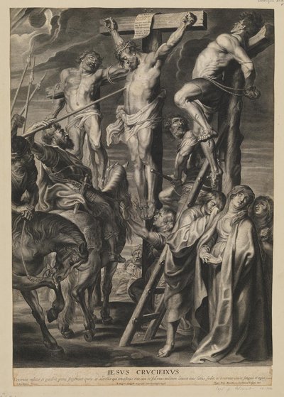 Christus am Kreuz zwischen den beiden Dieben von François Ragot