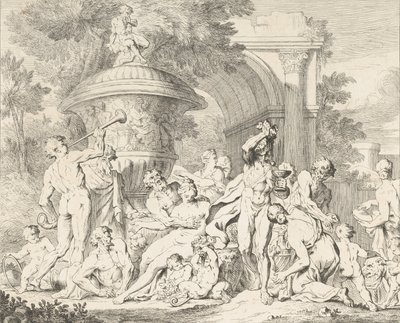 Bacchanal, ca. 1710-40 von François Roëttiers