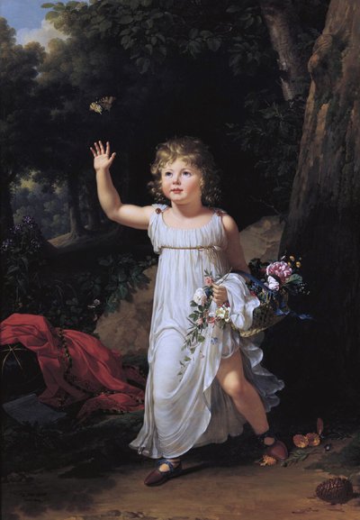 Porträt des jungen Edgar Clarke von Francois Xavier Fabre