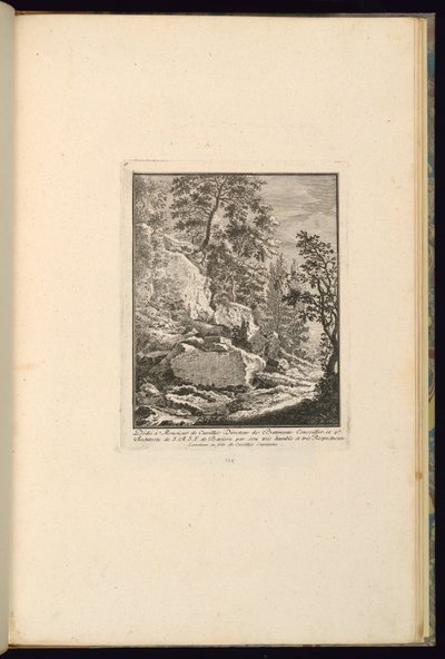 Entwurf für eine Landschaft mit Felsen von François de Cuvilliés the younger