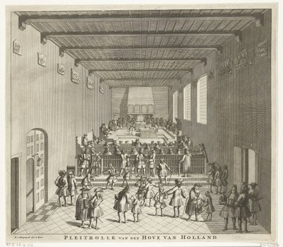 Hof von Holland in Sitzung, ca. 1700 von François van Bleyswijck