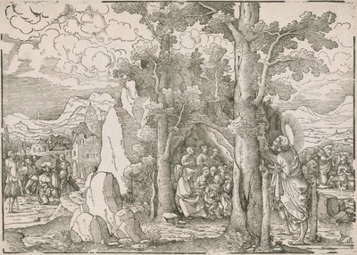 Landschaft mit Szenen aus dem Leben von Johannes dem Täufer von Frans Crabbe van Espleghem