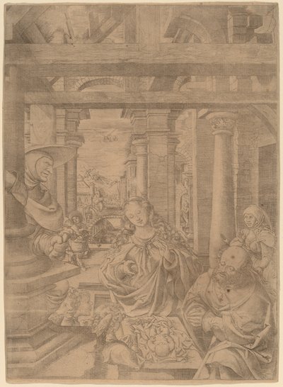 Die Anbetung der Hirten von Frans Crabbe van Espleghem